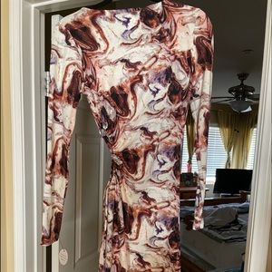 Multi-Color Crème Dress w/Side out
